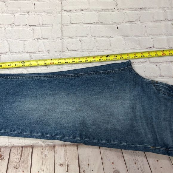 Gap Denim Women Sky High Straight Jeans Size 10 / 30R Cotton Blend Blue M109 -4 - Picture 6 of 13
